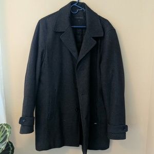 Classic wool grey pea coat - Calvin Klein